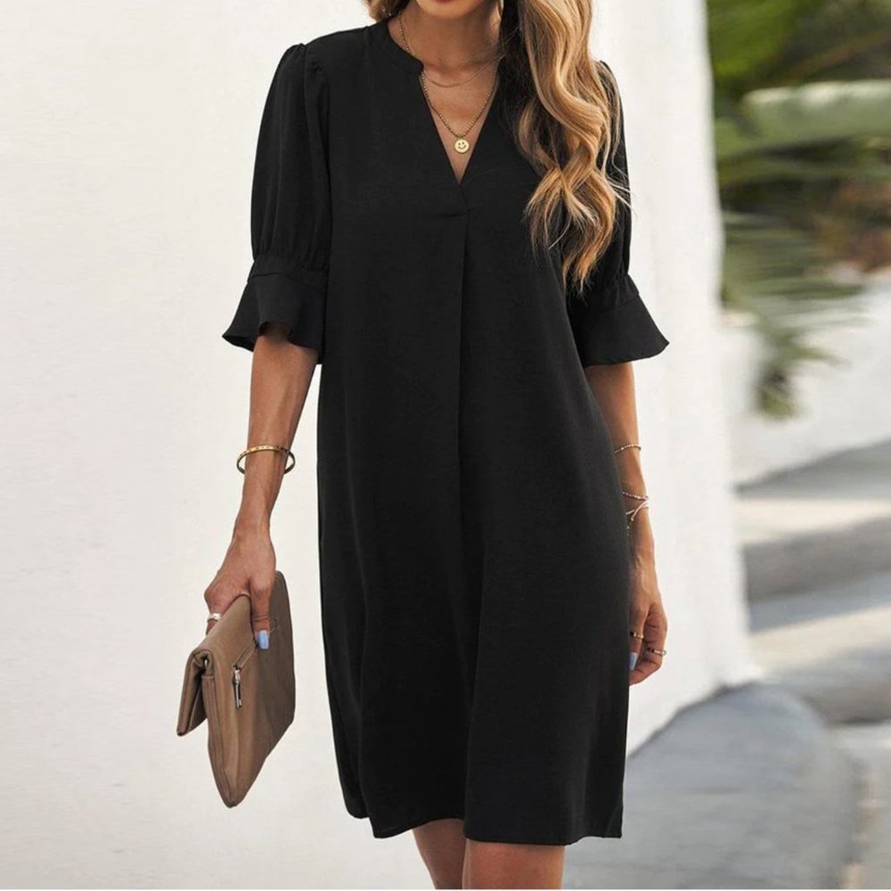 Black midi dress Size M